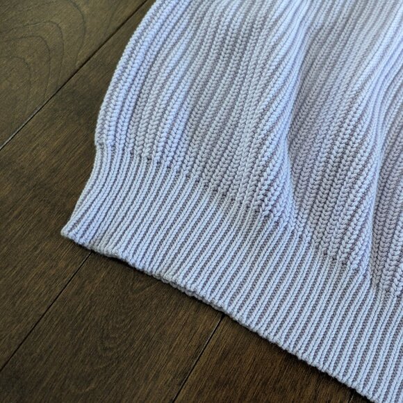 Los Angeles Apparel Fisherman Sweater in Lavender - Picture 9 of 15